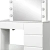 Toaletki, Lustra I Wieszaki|Toaletki Do Sypialni-CN-141 Toaletka Aurori 4 (biały)