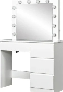 Toaletki, Lustra I Wieszaki|Toaletki Do Sypialni-CN-141 Toaletka Aurori 4 (biały)