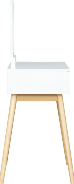 Toaletki Do Sypialni|Toaletki, Lustra I Wieszaki-CN-141 Toaletka AURORI 5 (biały/drewno)