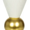 Wazony, Doniczki I Kosze Na Kwiaty-CN-121 Wazon Naturos 33 (biały/złoty)