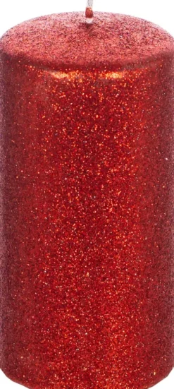 Lampki Nocne, Lampiony I Świece-PL-7 Świeca Glamour 31 (czerwony)