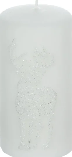 Lampki Nocne, Lampiony I Świece-PL-7 Świeca Jeleń 32 (biały)