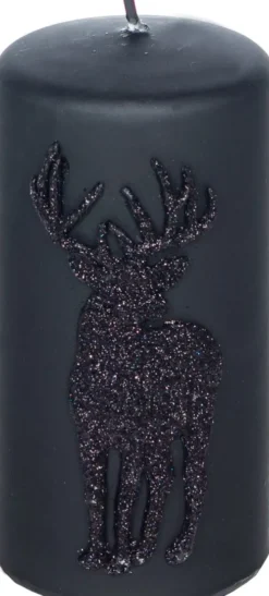 Lampki Nocne, Lampiony I Świece-PL-7 Świeca Jeleń 32 (czarny)