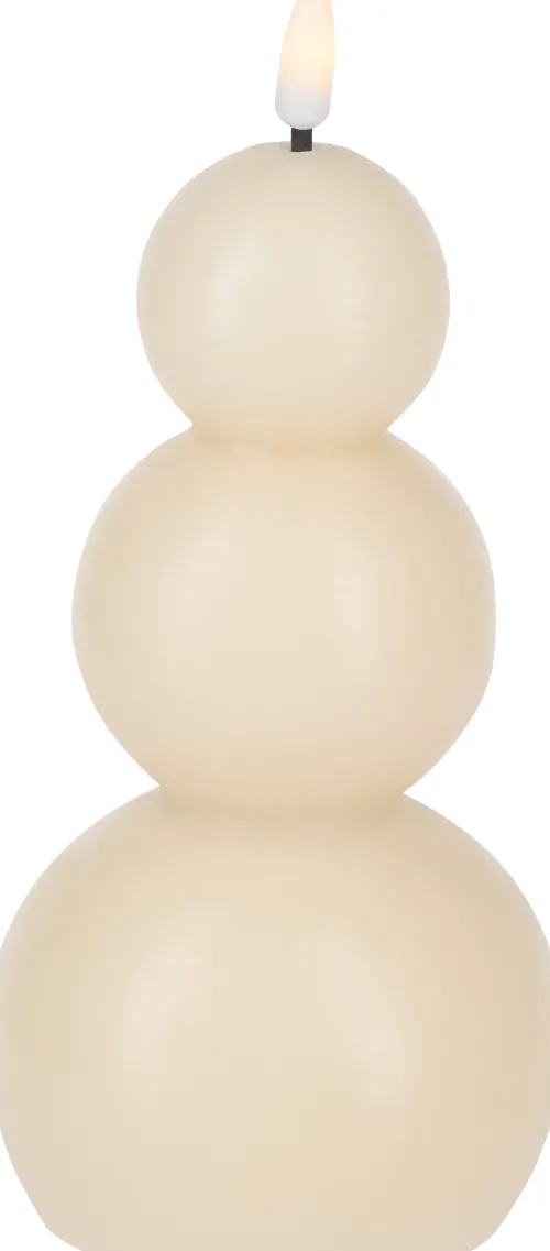Lampki Nocne, Lampiony I Świece-CN-263 Świeca woskowa LED Cozy Light 57 (kremowy)