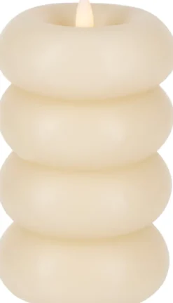 Lampki Nocne, Lampiony I Świece-CN-263 Świeca woskowa LED Cozy Light 61 (kremowy)