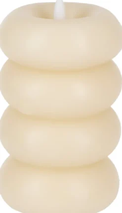 Lampki Nocne, Lampiony I Świece-CN-263 Świeca woskowa LED Cozy Light 61 (kremowy)