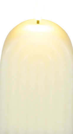 Lampki Nocne, Lampiony I Świece-CN-257 Świeca woskowa LED Cozy Light 54 (kremowa)