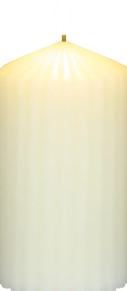 Lampki Nocne, Lampiony I Świece-CN-257 Świeca woskowa LED duża Cozy Light 52 (kremowa)