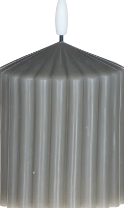 Lampki Nocne, Lampiony I Świece-CN-257 Świeca woskowa LED mała Cozy Light 52 (szara)