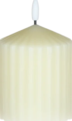 Lampki Nocne, Lampiony I Świece-CN-257 Świeca woskowa LED mała Cozy Light 52 (kremowa)