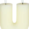 Lampki Nocne, Lampiony I Świece-CN-257 Świeca woskowa LED w kształcie litery U Cozy Light 53 (kremowa)