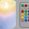 Lampki Nocne, Lampiony I Świece-CN-15 Świeca woskowa mała z ruchomym płomieniem na pilota 3 (biały)