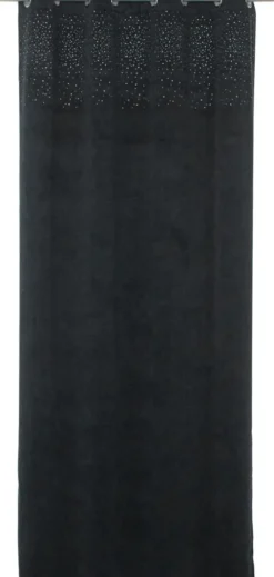 Firany I Zasłony-CN-58 Zasłona Kosino 3 (czarny welwet/cyrkonie)