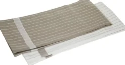 Tekstylia Kuchenne-CN-83 Zestaw dwóch ściereczek kuchennych 4 (biało/beżowy)