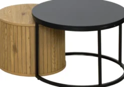 Stoliki|Stoliki I Ławy Do Salonu-CN-121 Zestaw dwóch stolików Naturos