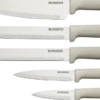 Akcesoria Kuchenne-CN-253 Zestaw noży w bloku Rifle 6 elem. (beżowy)