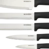 Akcesoria Kuchenne-CN-253 Zestaw noży w bloku Rifle 6elem. (czarny)