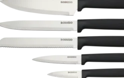 Akcesoria Kuchenne-CN-253 Zestaw noży w bloku Rifle 6elem. (czarny)