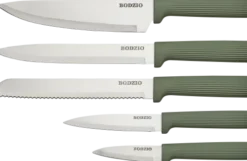 Akcesoria Kuchenne-CN-253 Zestaw noży w bloku Rifle 6elem. (oliwkowy)