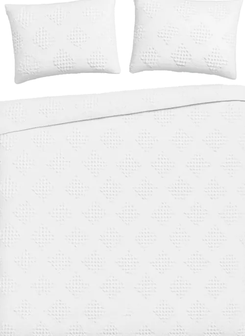 Nakrycie Łóżka-CN-251 Zestaw pościeli 51-2 biały (200x220cm)
