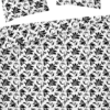 Nakrycie Łóżka-CN-144 Zestaw pościeli Florina 200x220 cm (biały/czarny)
