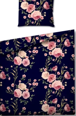 Nakrycie Łóżka-CN-55 Zestaw pościeli Roses 31-3 (140x200cm)