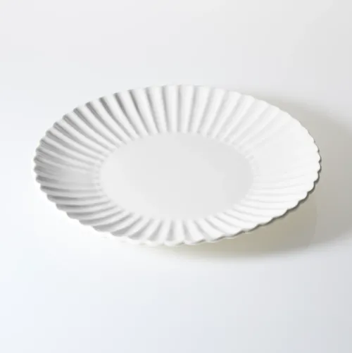 Zastawa Stołowa|Serwisy Obiadowe Białe-CN-185 Zestaw talerzy porcelanowych Lotus 18 elementów (biały)