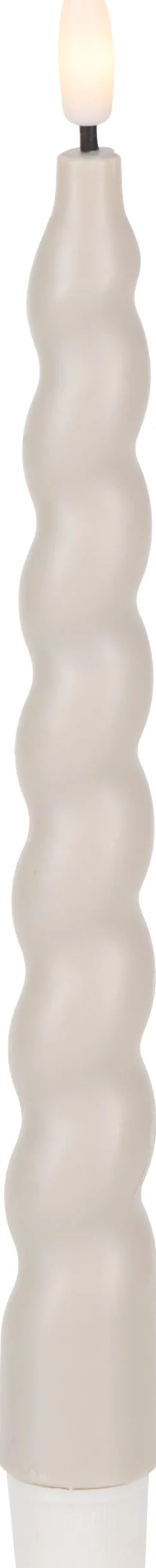Lampki Nocne, Lampiony I Świece-CN-263 Zestaw 2 świec woskowych LED Cozy Light 4 (beżowy)