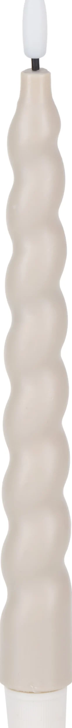 Lampki Nocne, Lampiony I Świece-CN-263 Zestaw 2 świec woskowych LED Cozy Light 4 (beżowy)