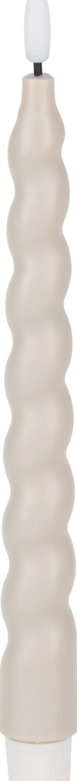 Lampki Nocne, Lampiony I Świece-CN-263 Zestaw 2 świec woskowych LED Cozy Light 4 (beżowy)